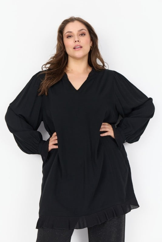 Curvy Wasafia 3 Tunika Sort