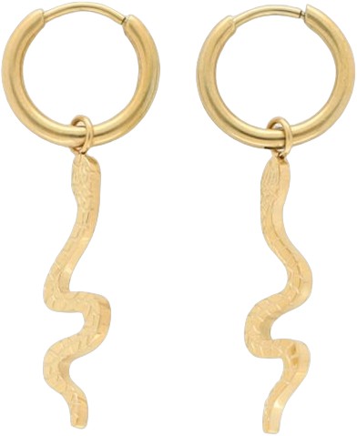 Snake Hoop Earrings
