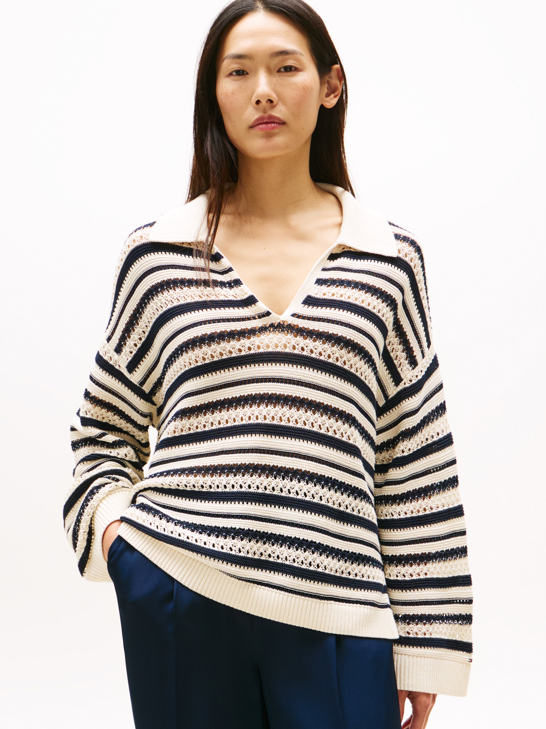 Crochet RLX LS Polo SWT