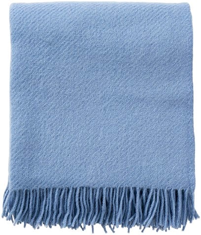 Uldplaid Bornholm Blue Bizzard