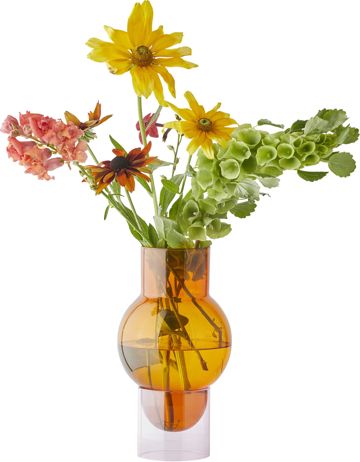 Bubble Tube, Large, Amber/rose, 90270a