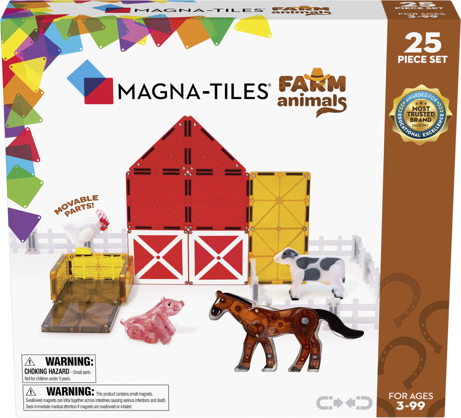 Magnatiles Farm Animals, 25 pcs