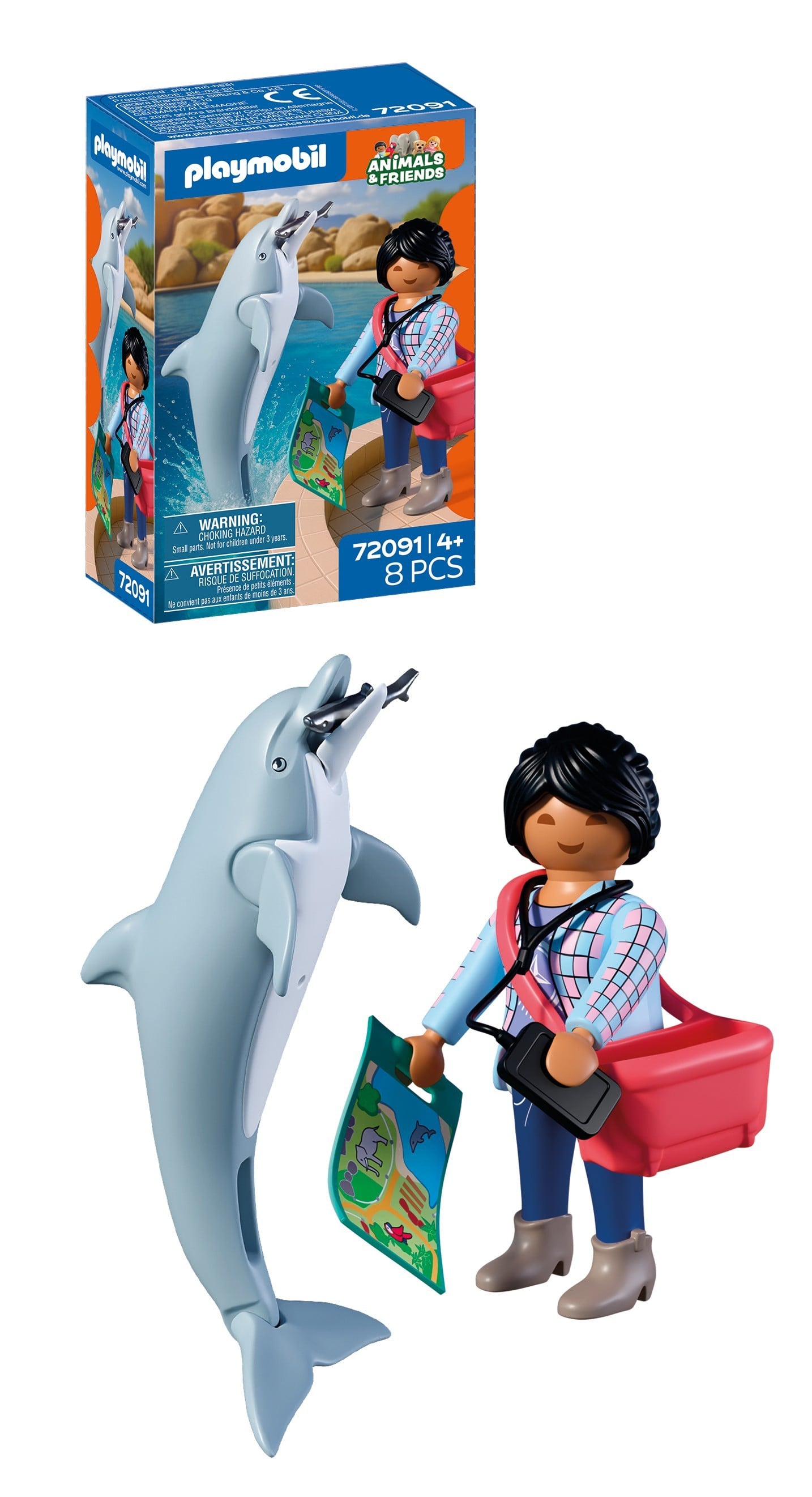 Zoo: Dolphin and Visitor