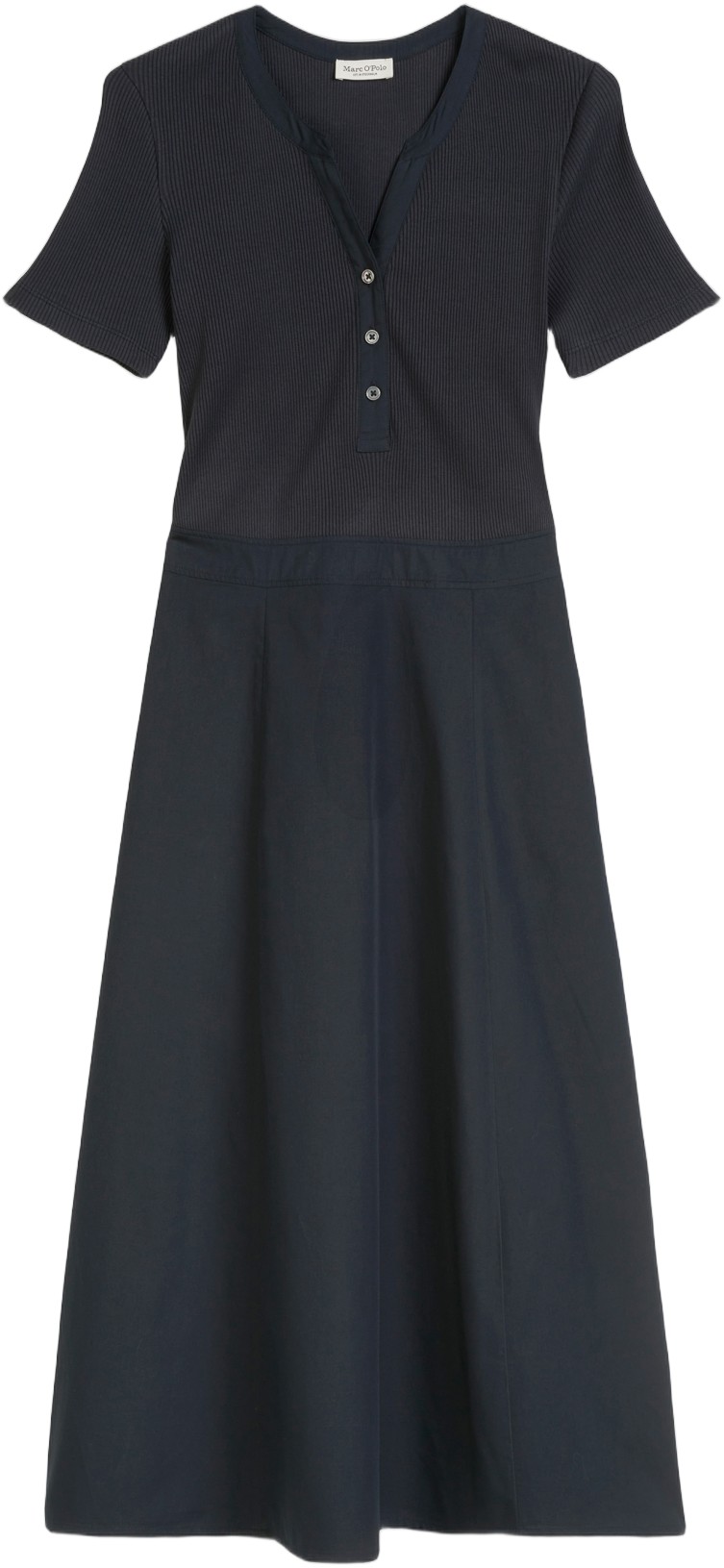 Jersey Dress, Polo Collar, Poplin p
