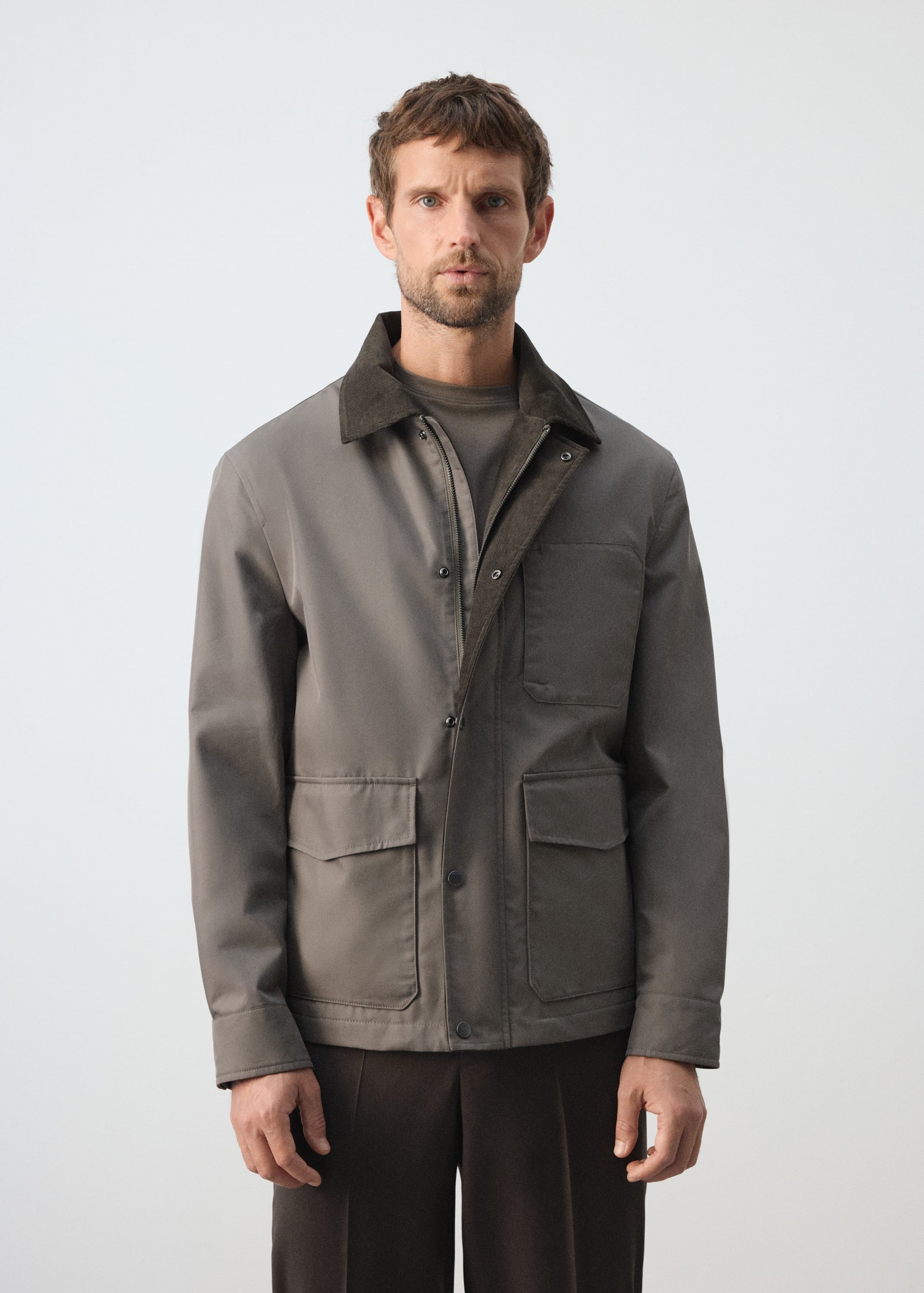 Waterrepellent Cotton Blend Jacket