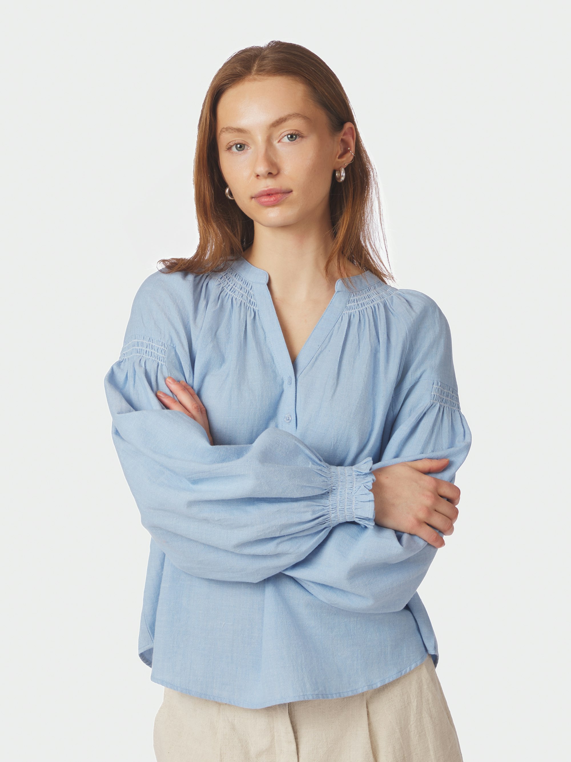 Celise Chambray Blouse