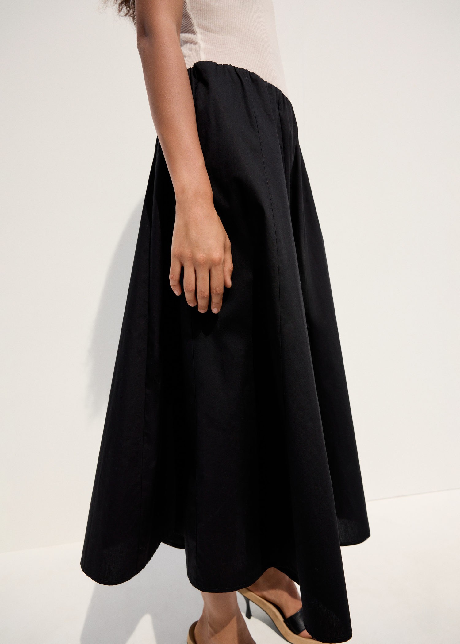 Flared Cotton Skirt