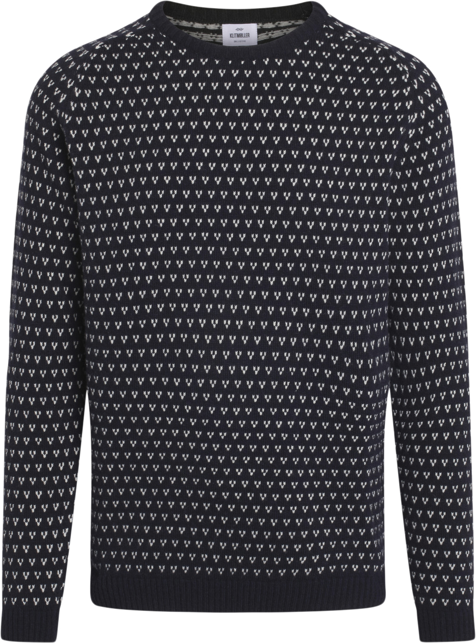 Klitmøller Collective Hugo Knit Sweater Herre Navycream