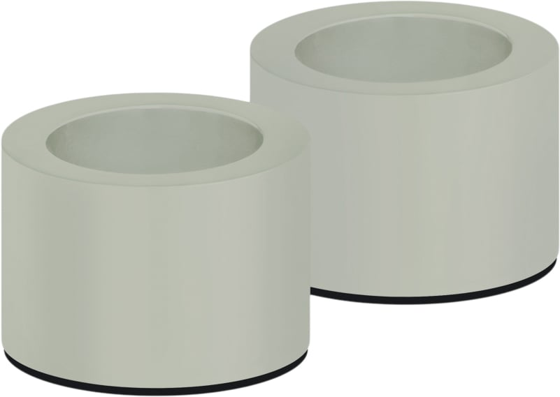 Light Candleholder Taper, Dusty Green, 2pack, 3,25x2,32 cm