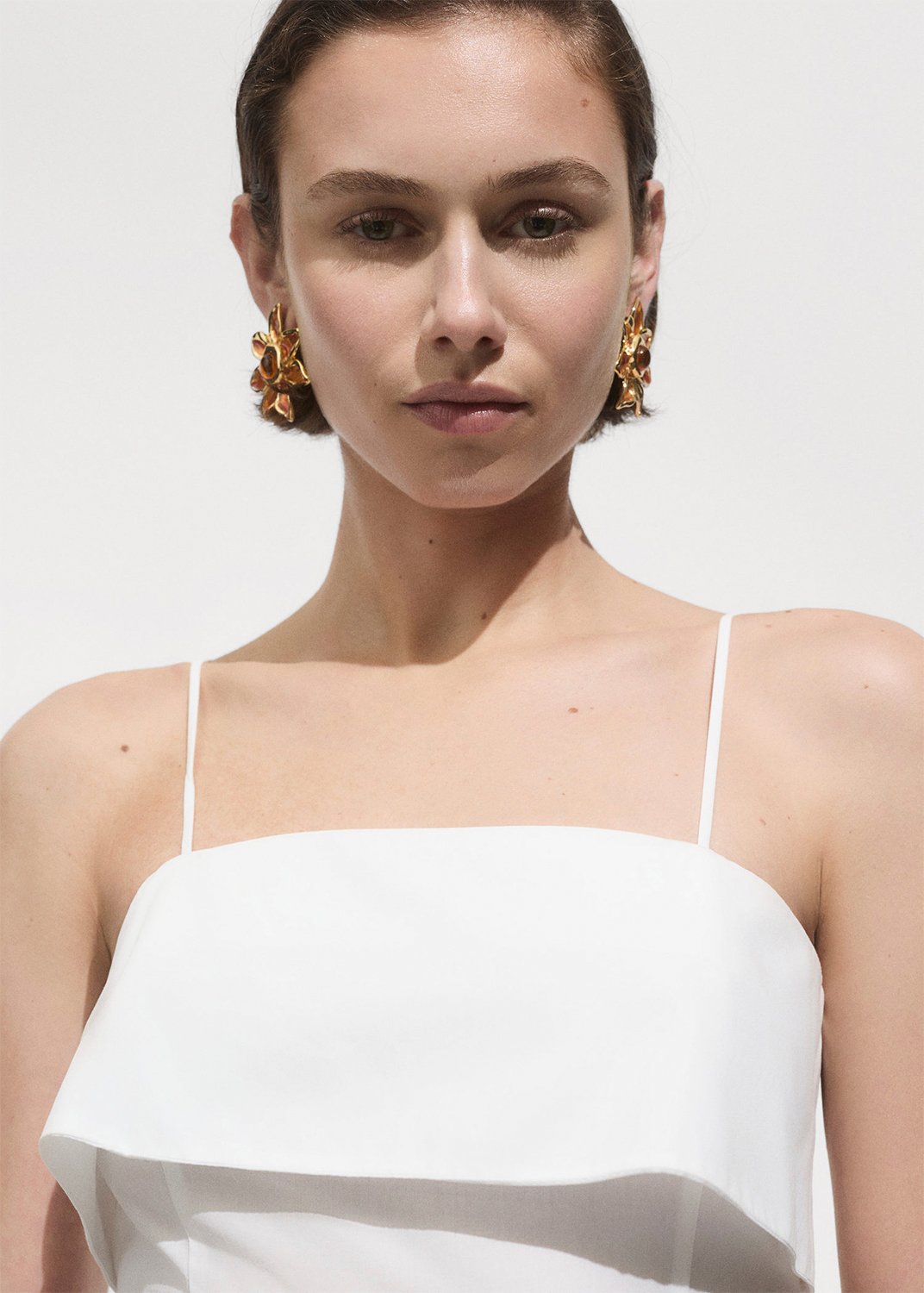Dress With A Belted Neckline