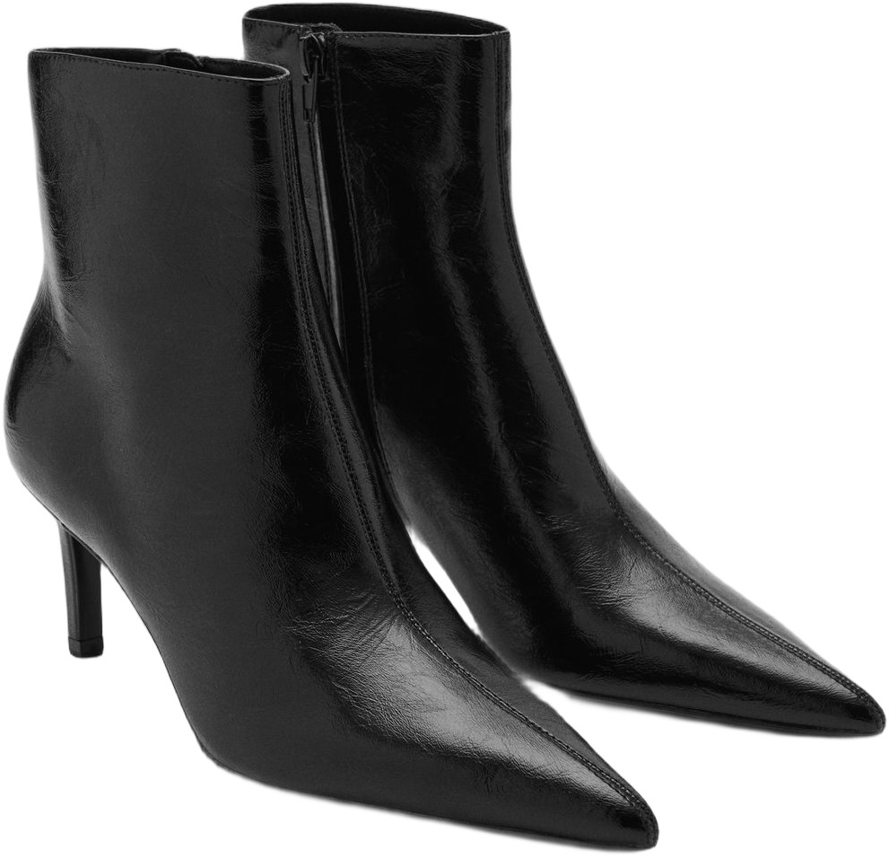 Pointed Heel Ankle Boot