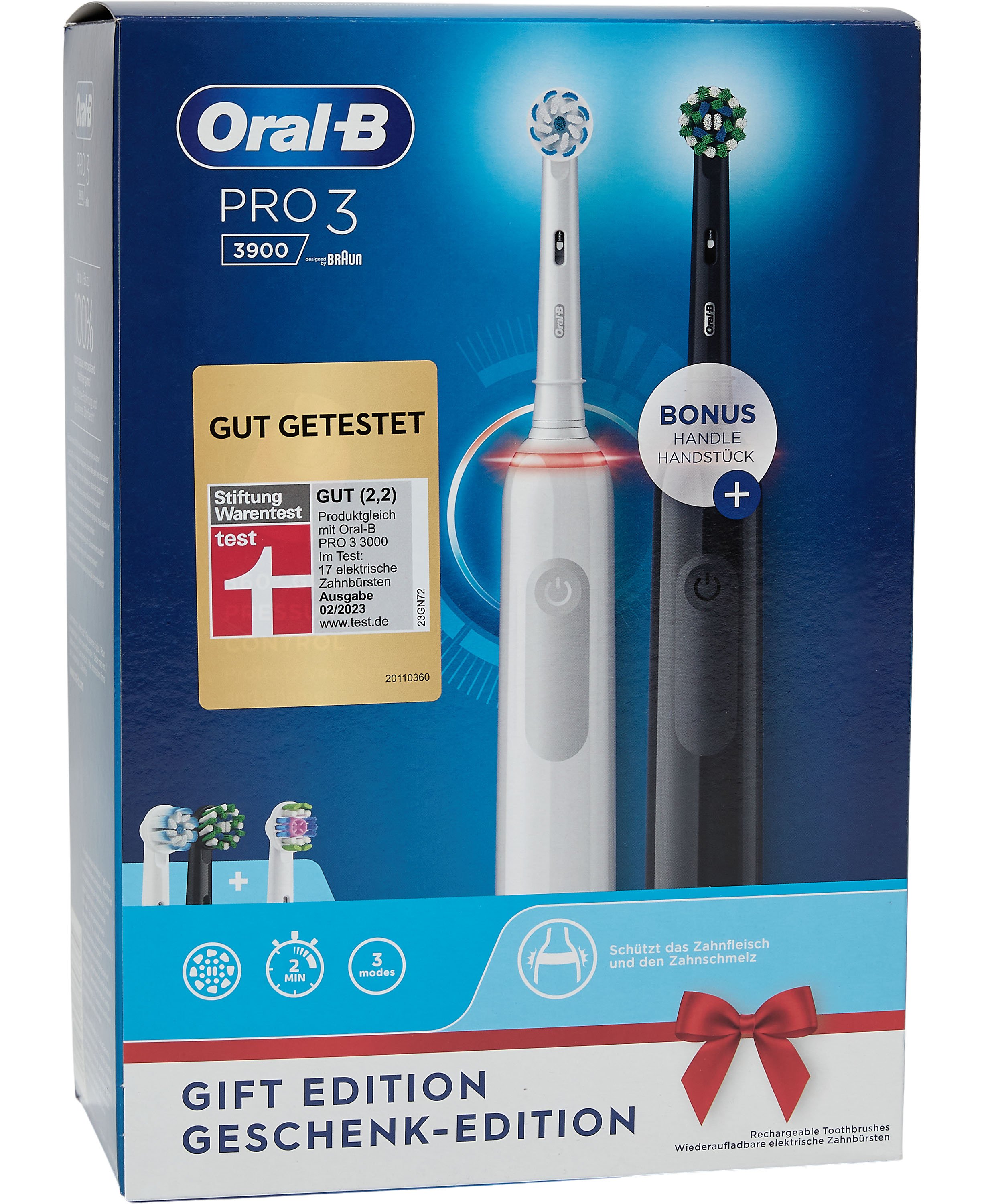 Braun Oralb Pro 3 3900 DUO Black/white