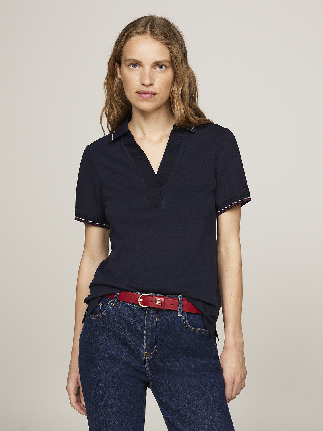 Slim Opn Plkt Rwb Tip Polo Ss