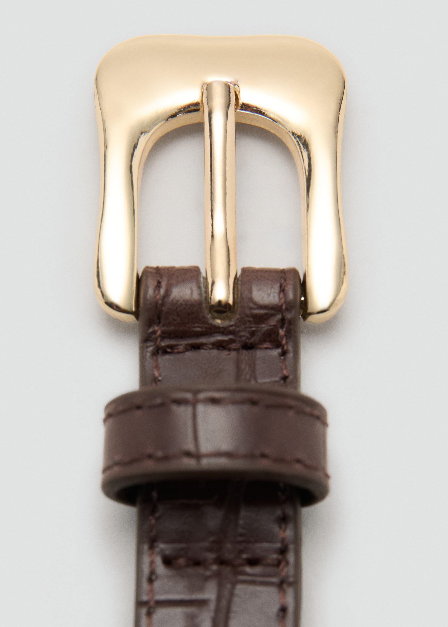 Croco Fauxleather Belt
