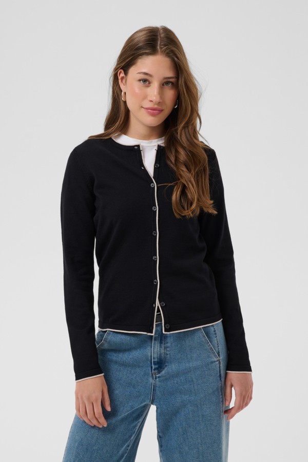 Milasz Contrast Stripe Cardigan