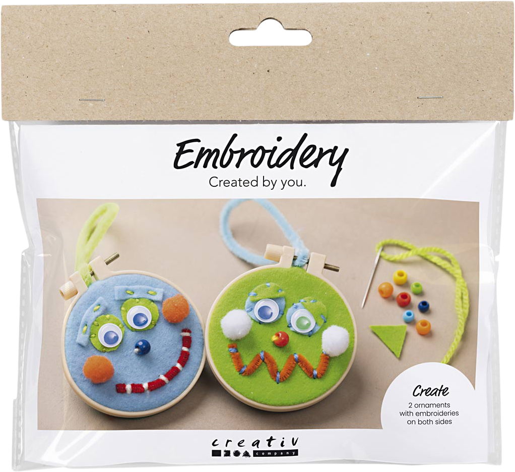 Mini Diy Kit Broderi Ansigter