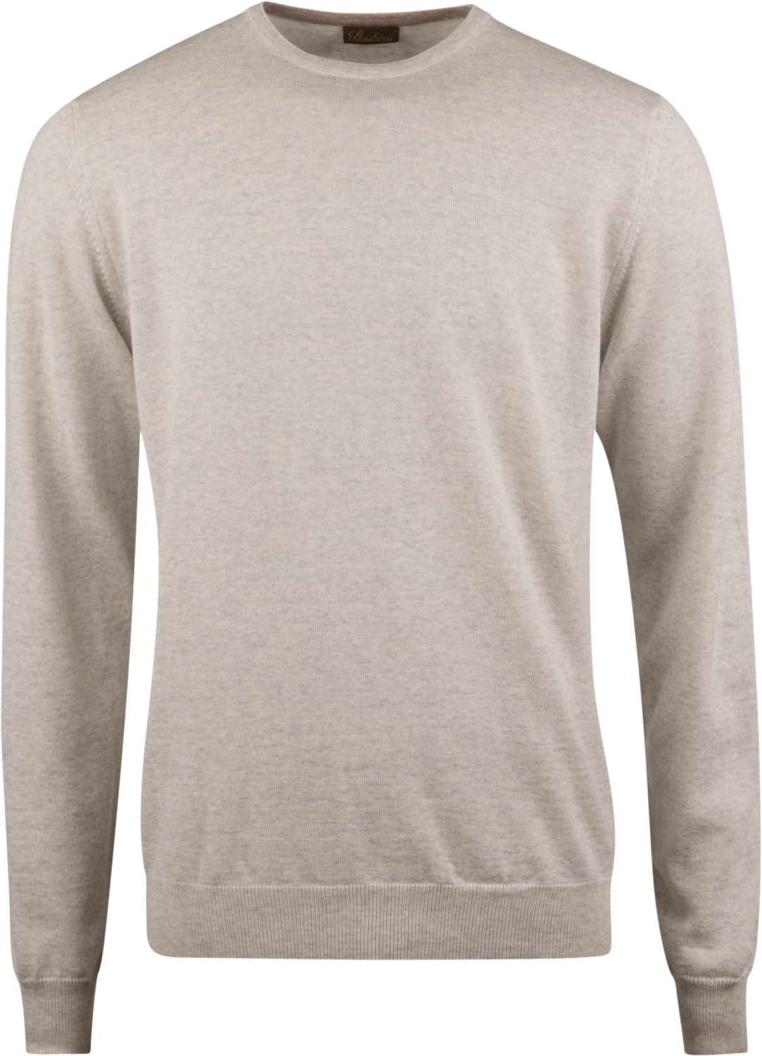 Sweater Knitted Crew Neck With Patch Merino Wool