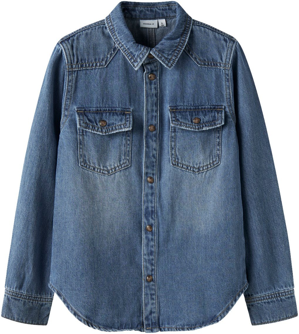 Nkmkim OZ DNM LS Shirt 6677oz T