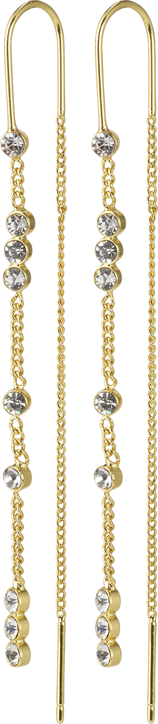 Goldplated Kamari Chain Earrings W/ Crystals - Køb til DKK 269 - Spar 0%