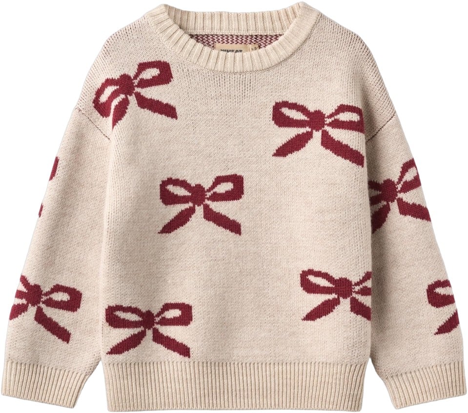 Jacquard Pullover Bow