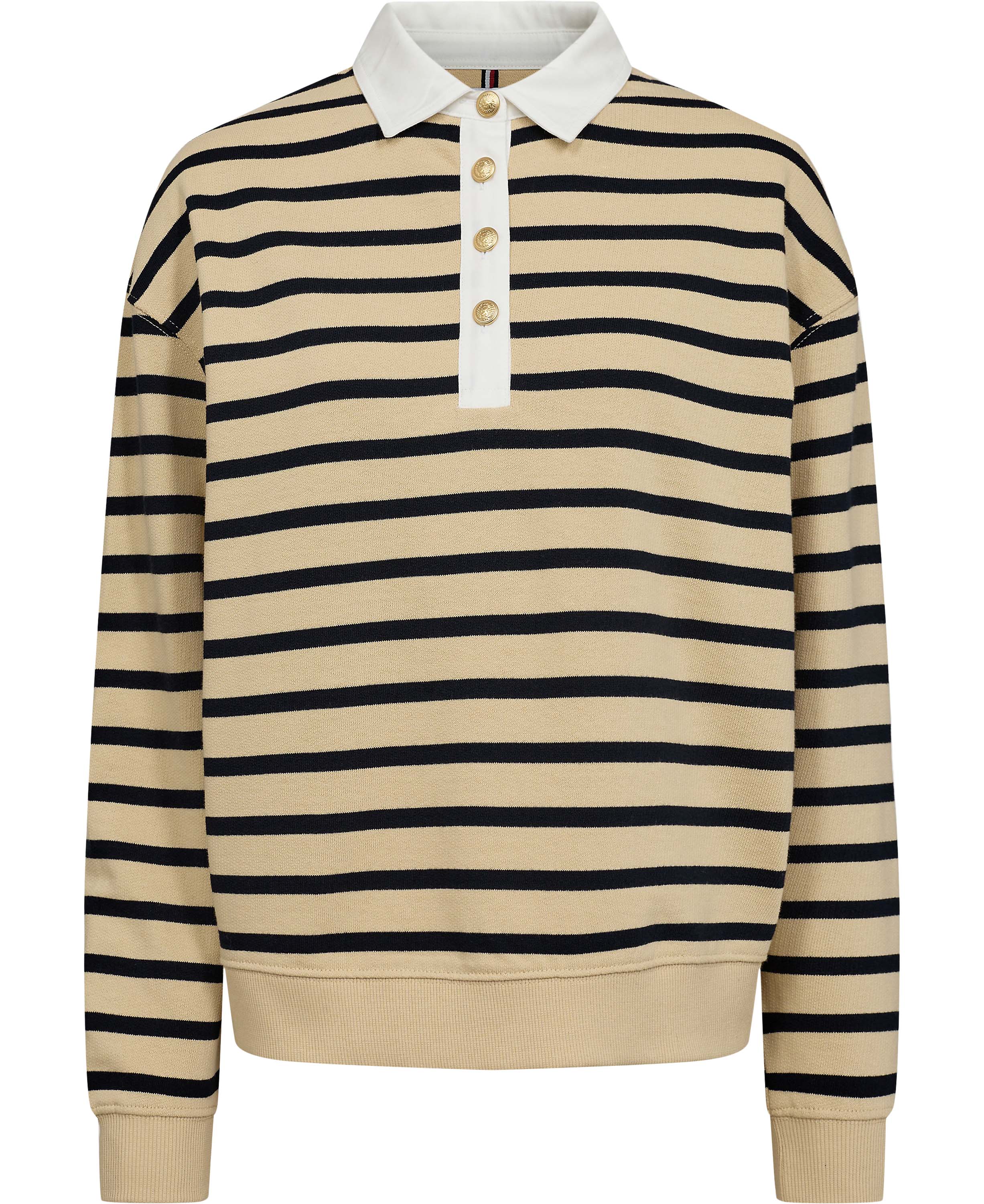 REG STP Gold BTN Polo Swtshrt