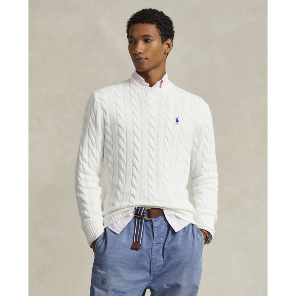 Cableknit Cotton Sweater
