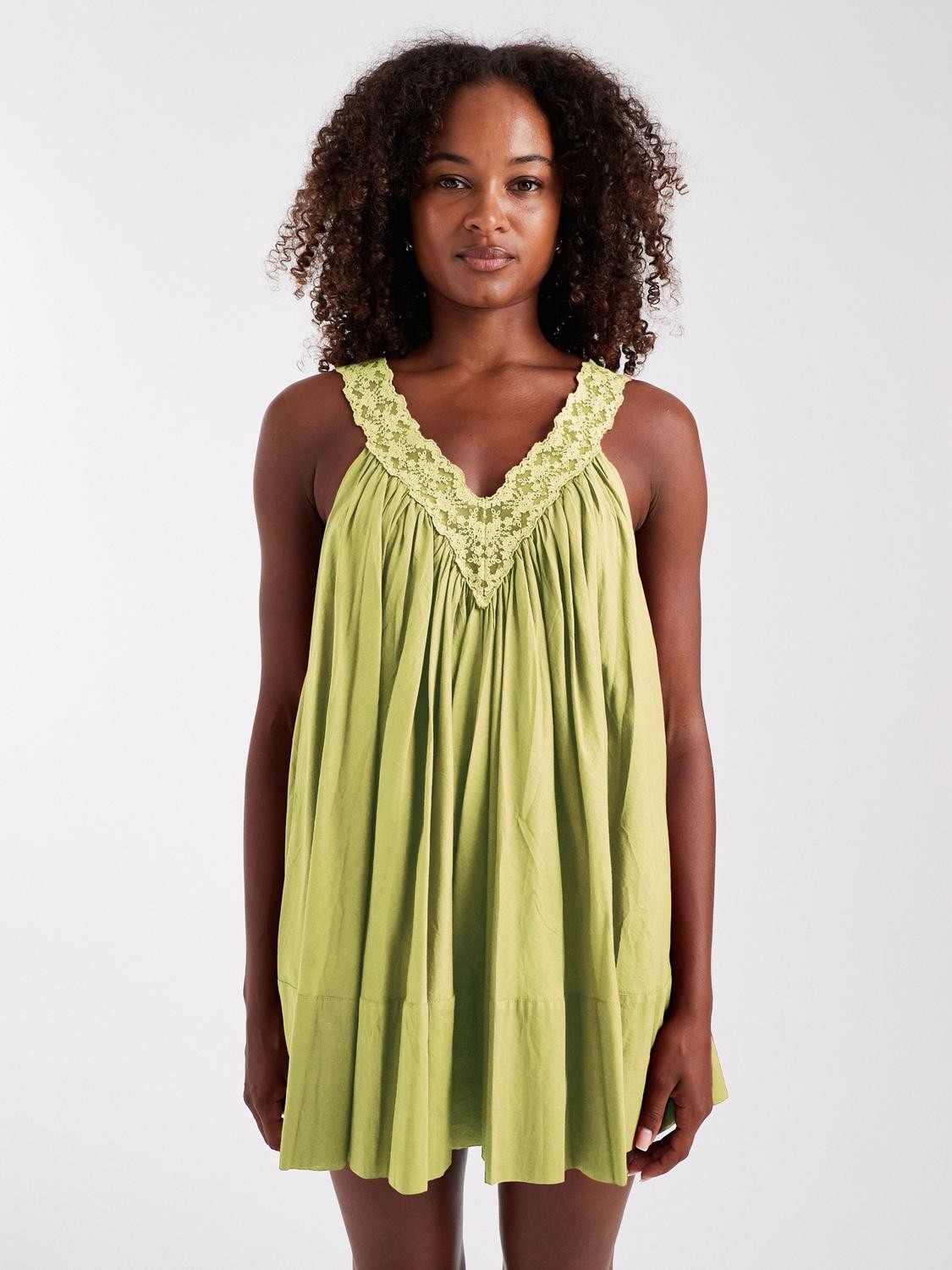 Tssophie Deep V Mini Dress WVN