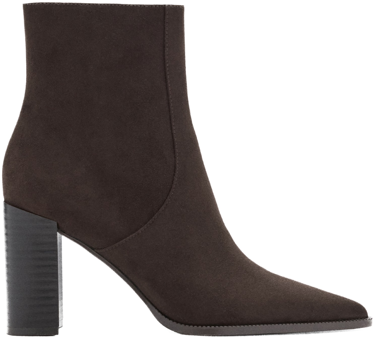 Pointed Heel Ankle Boot