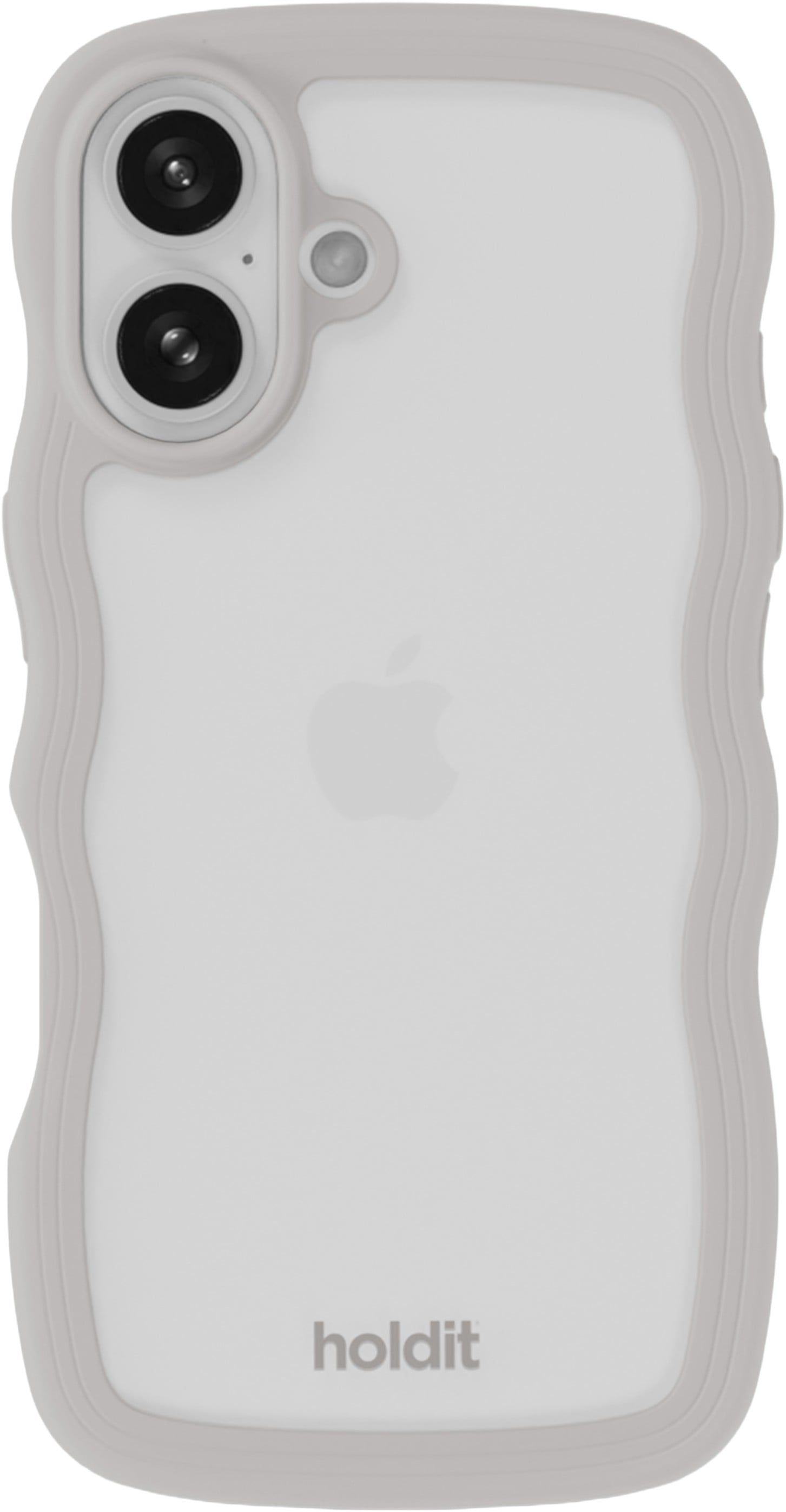 Wavy Case Iphone 16 Wool Gray/transparent