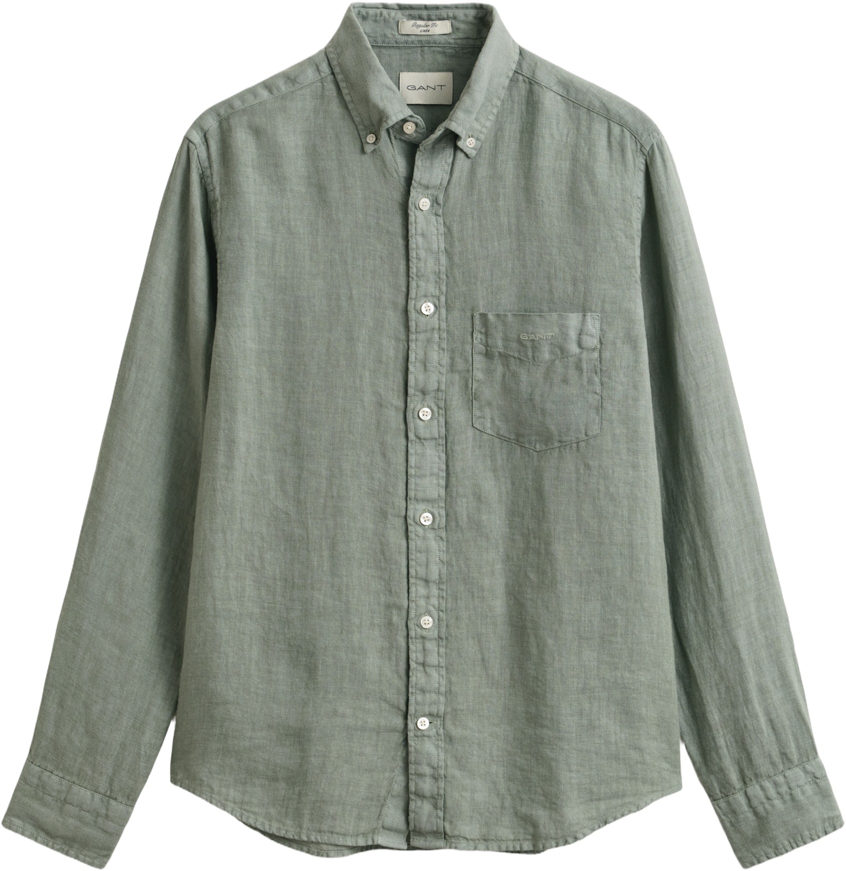 REG Gmnt Dyed Linen Shirt