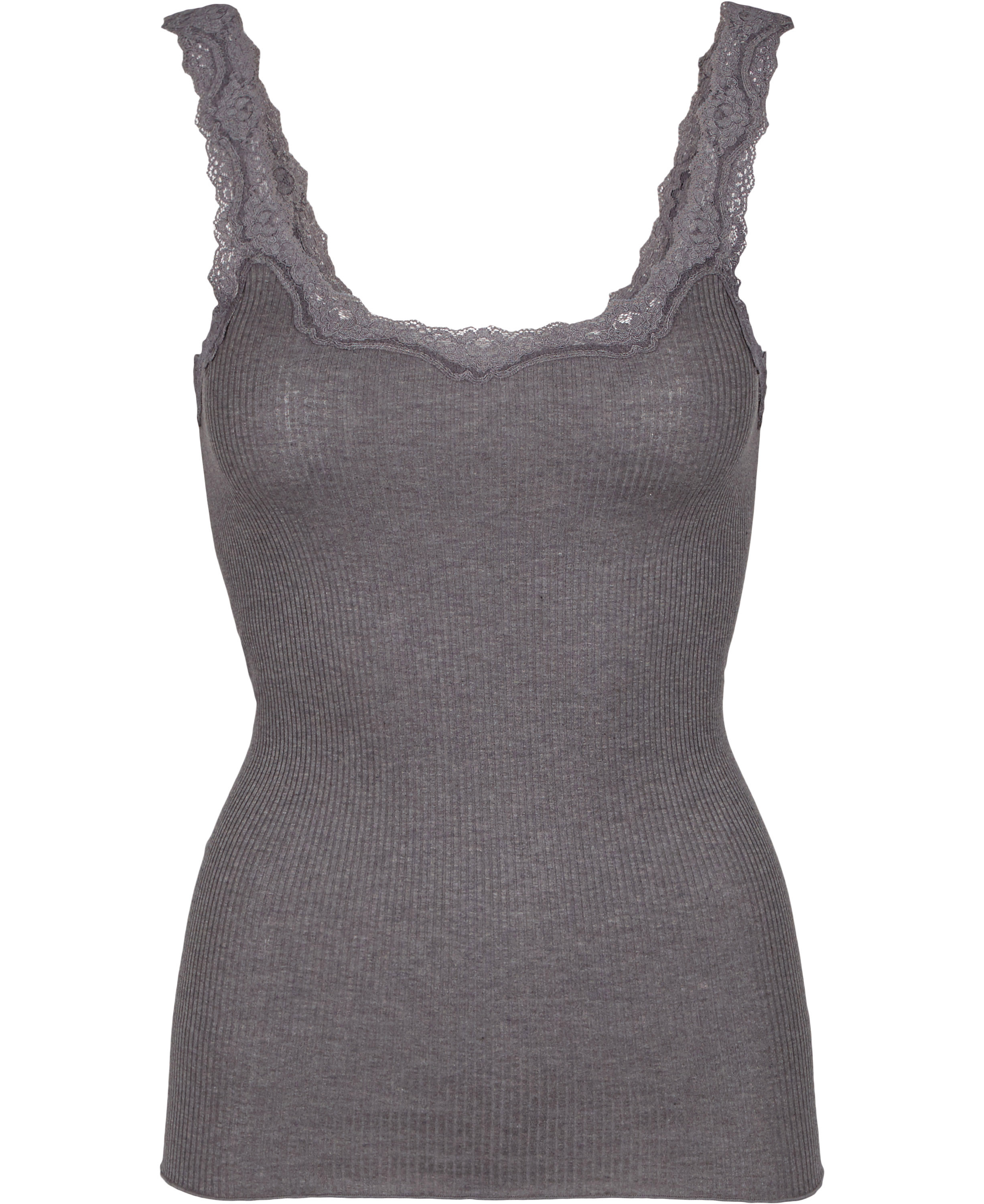 Rwbabette Silk SL Deep Back Lace Top