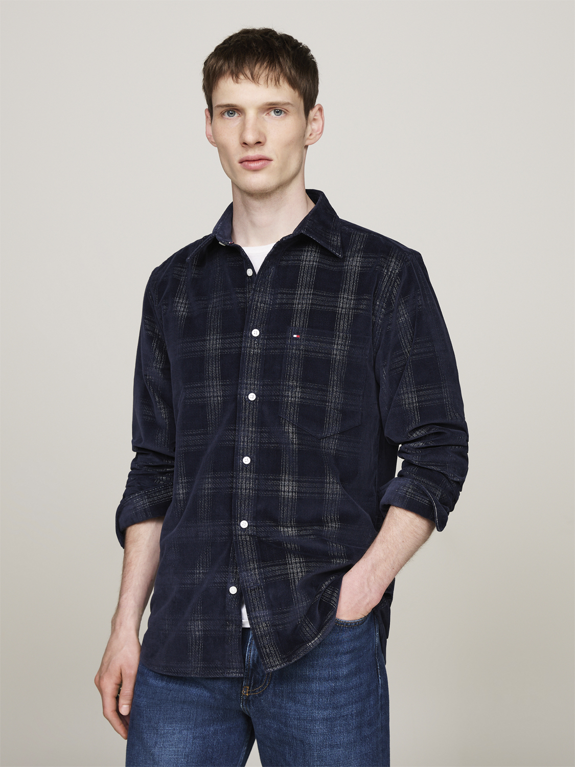 Corduroy Check Shirt