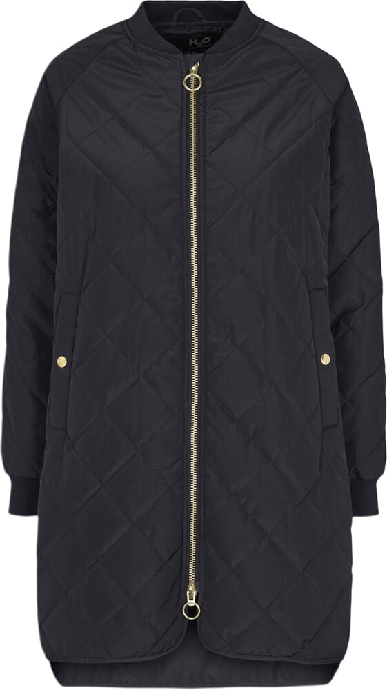 Rubina Quilted Lang Overgangsjakke