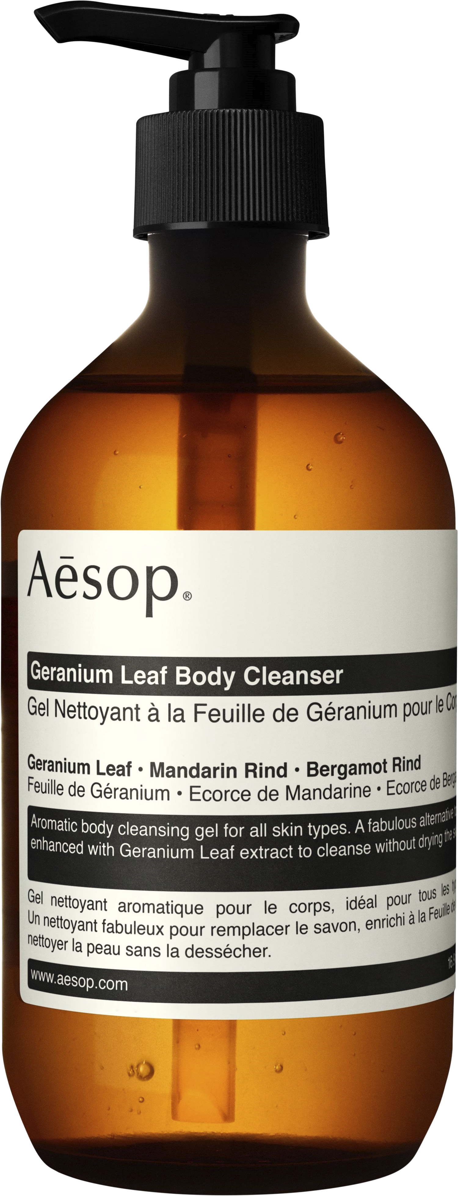 Geranium Leaf Body Cleanser 500ml Aesop Frisk Gelrens