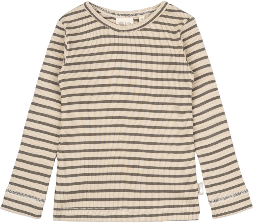 Tshirt L/S Modal Striped