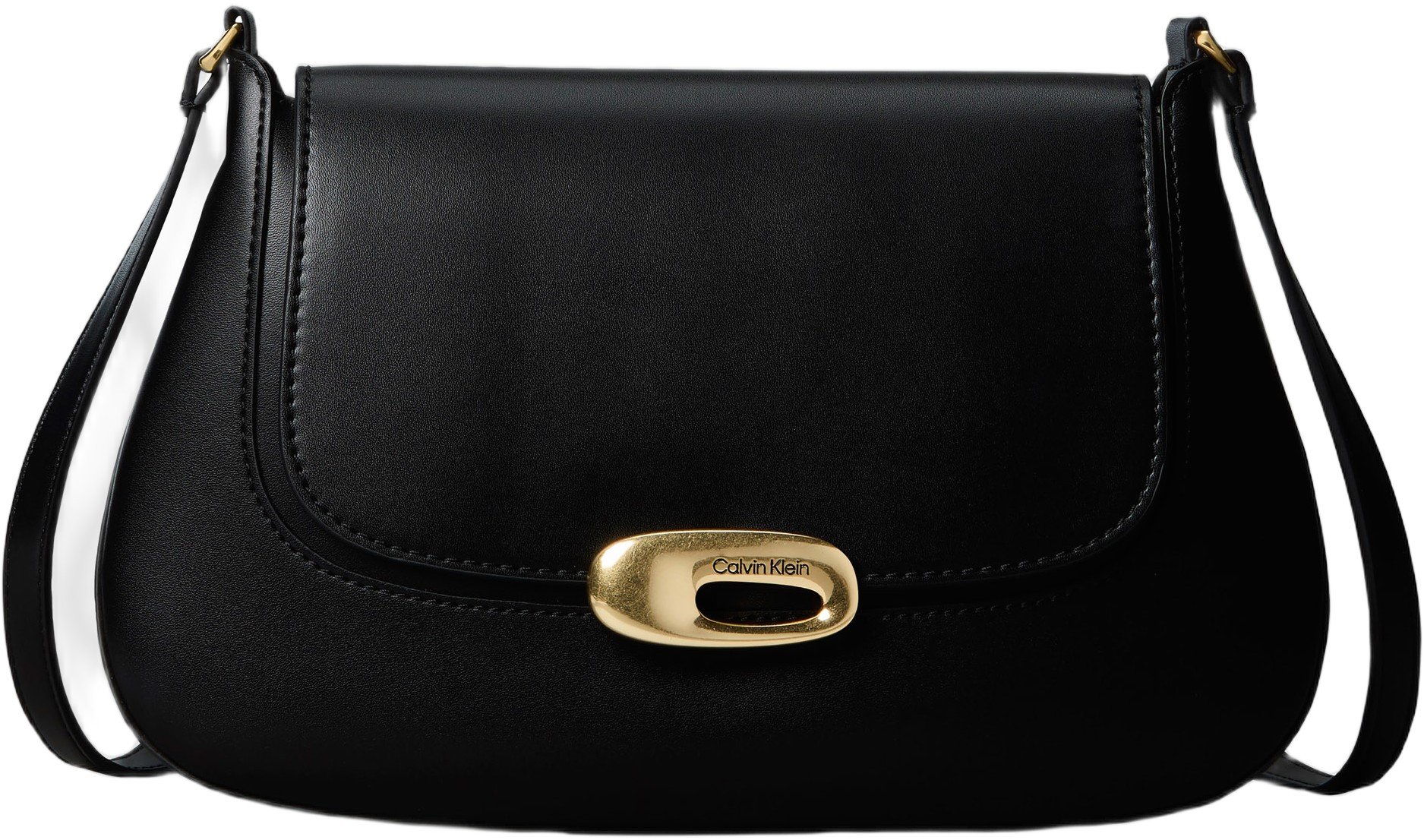 Engraved Medium Flap Crossbody Bag