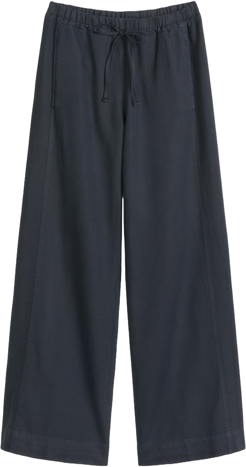 Pants, Wide leg, Drawstring and ela