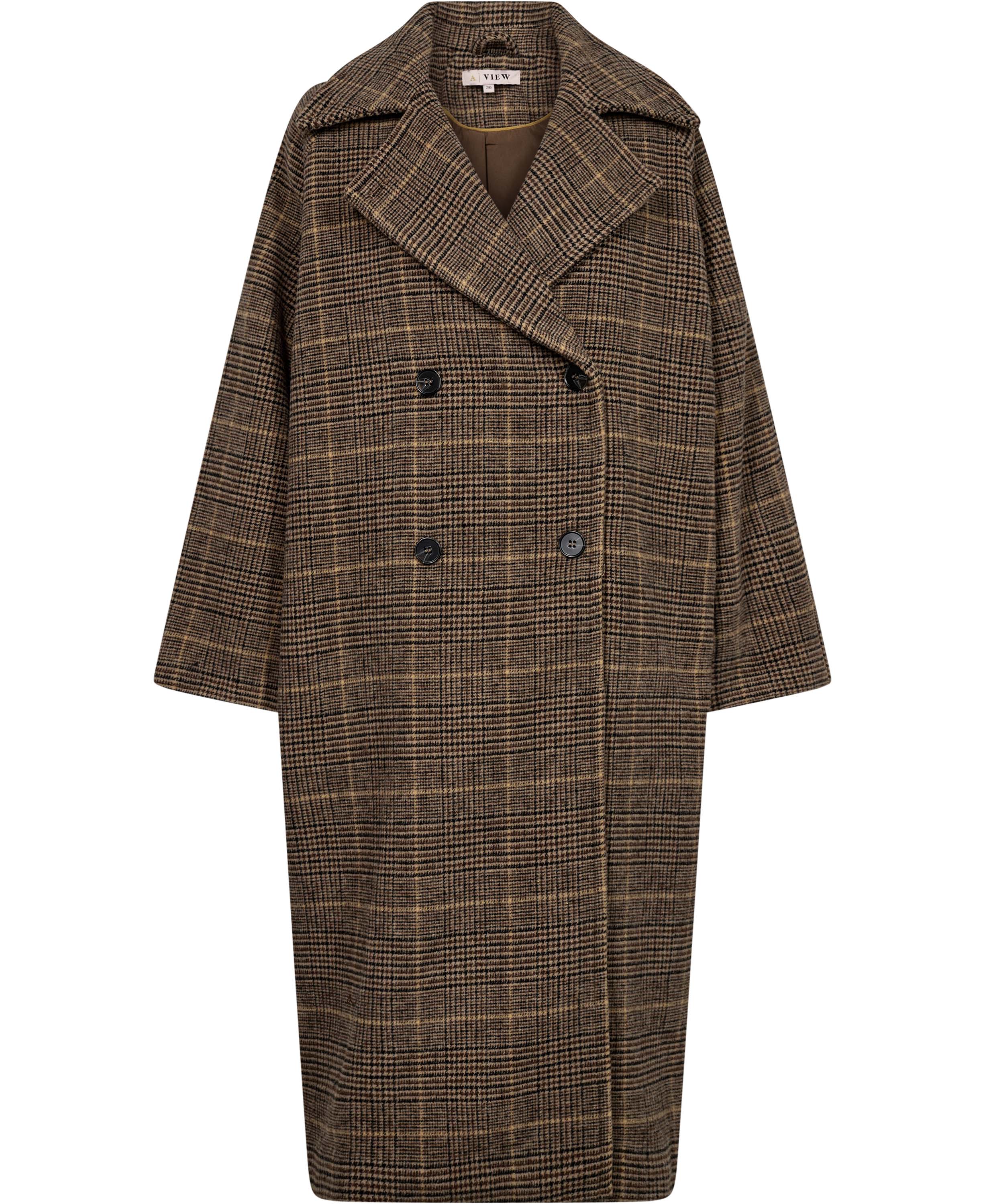 Checka Long Coat