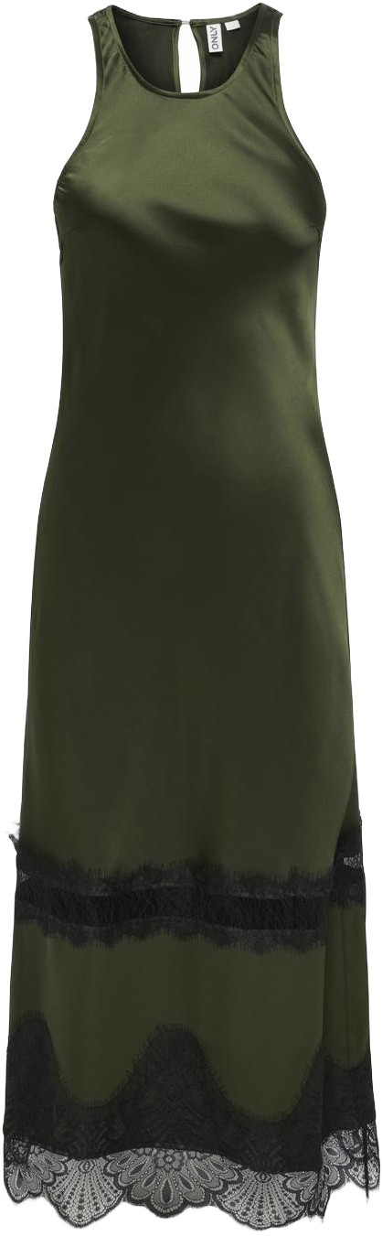 Onlindona S/L Long Lace Satin Dress