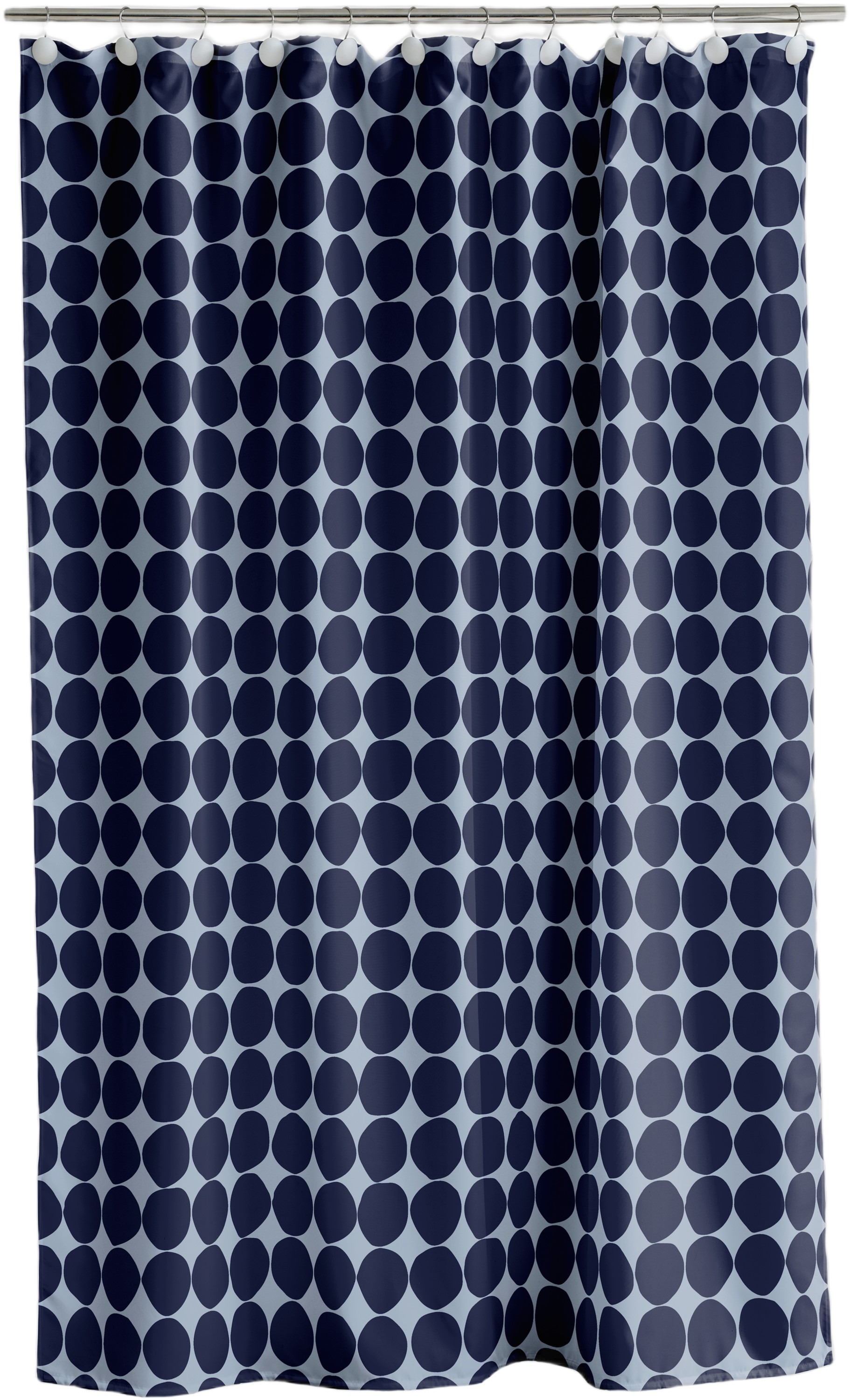 Badeforhæng 180x200 Bubbles Linen Blue