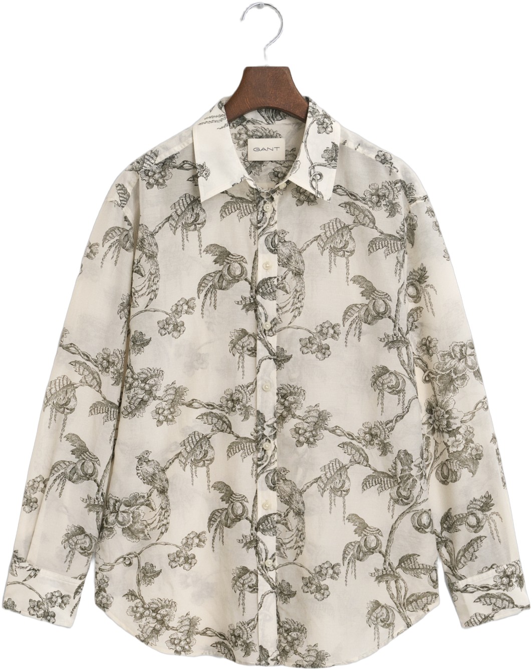 REL Tree Print COT Silk Shirt