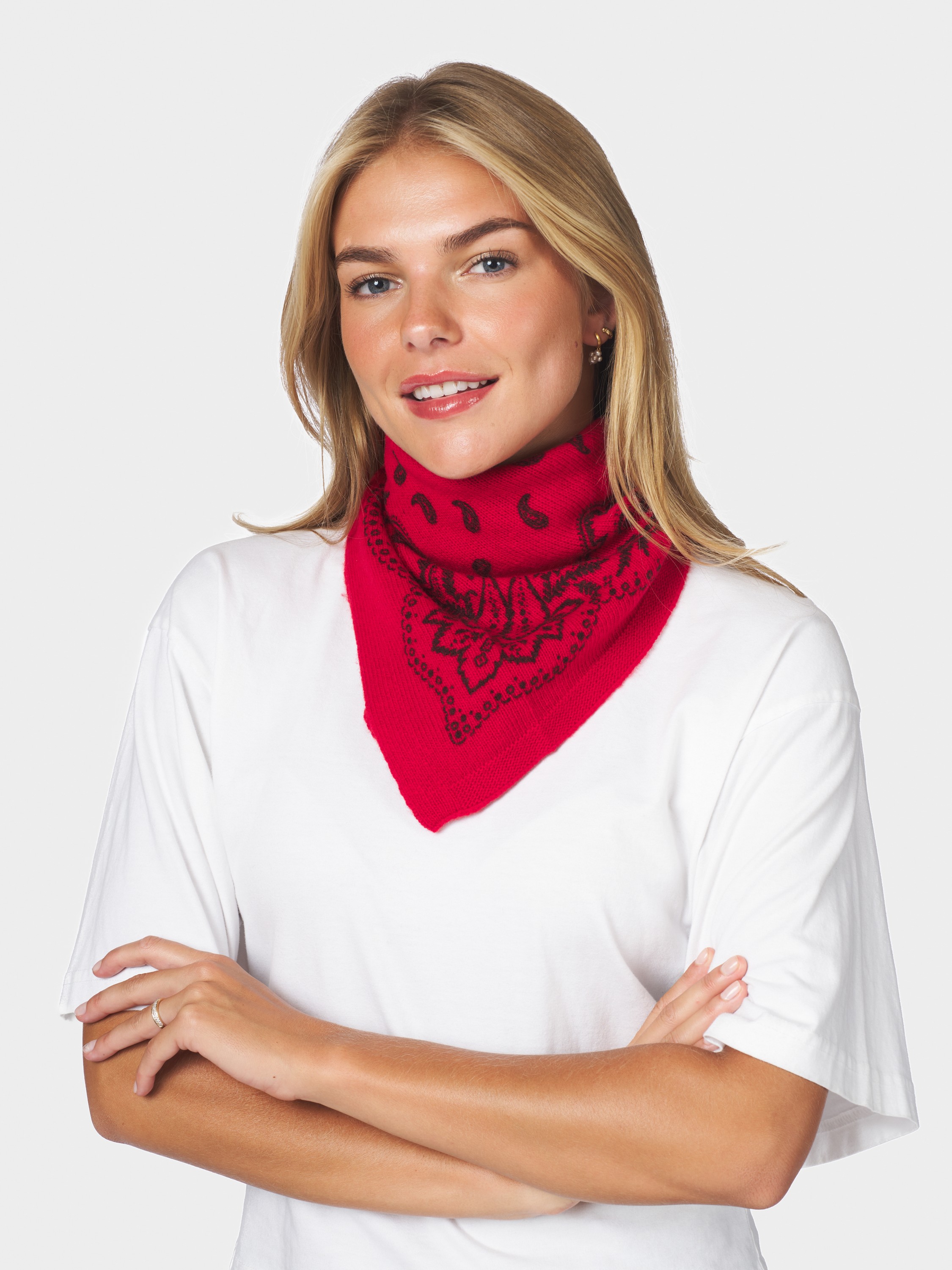 Neo Noir x Magasin Adelina Paisley Knit Scarf
