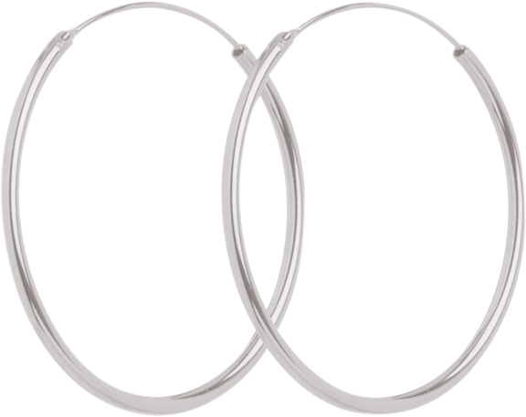 Mini Plain Hoops Size