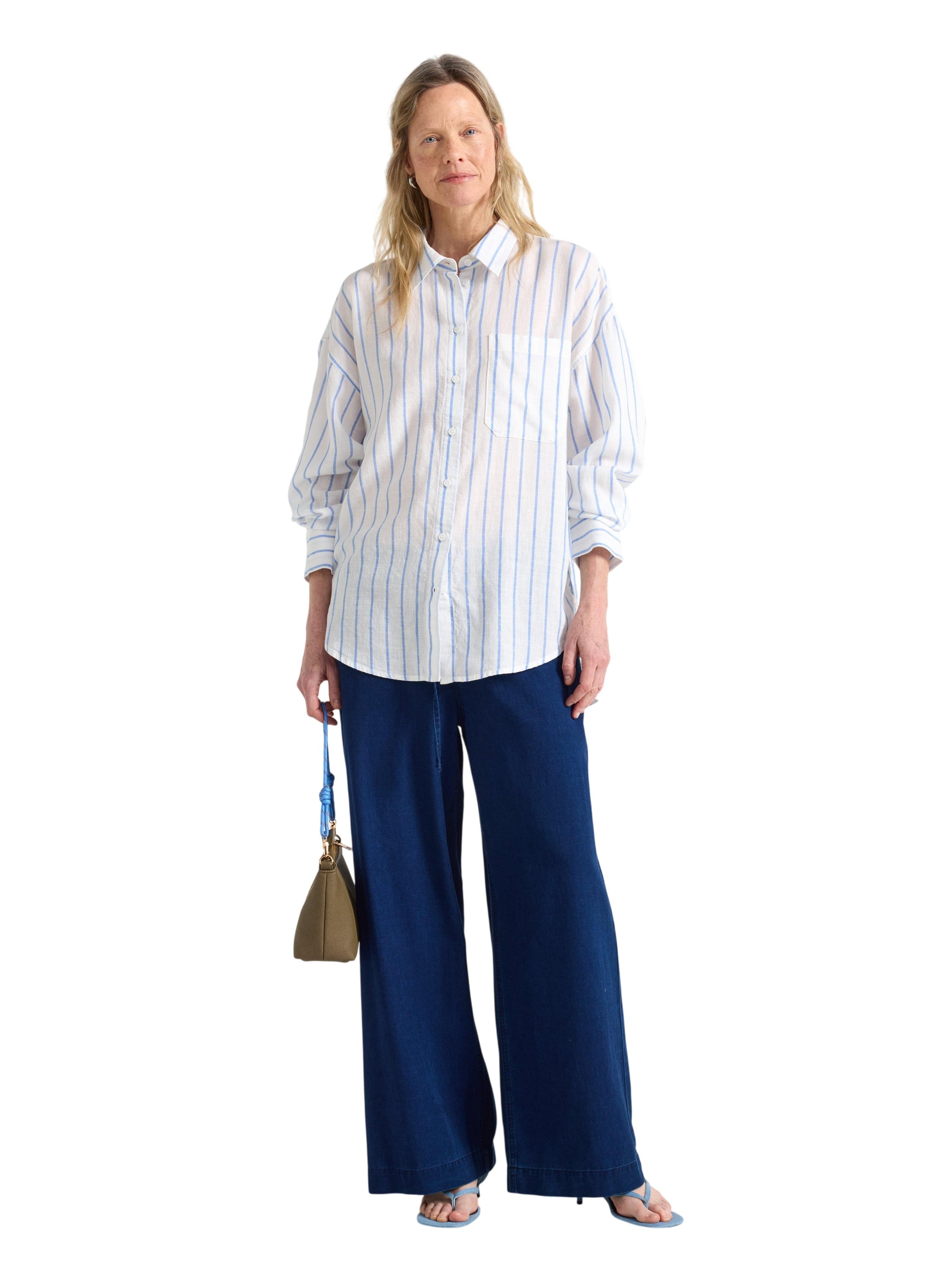Wideleg Trousers With a Elastic wa