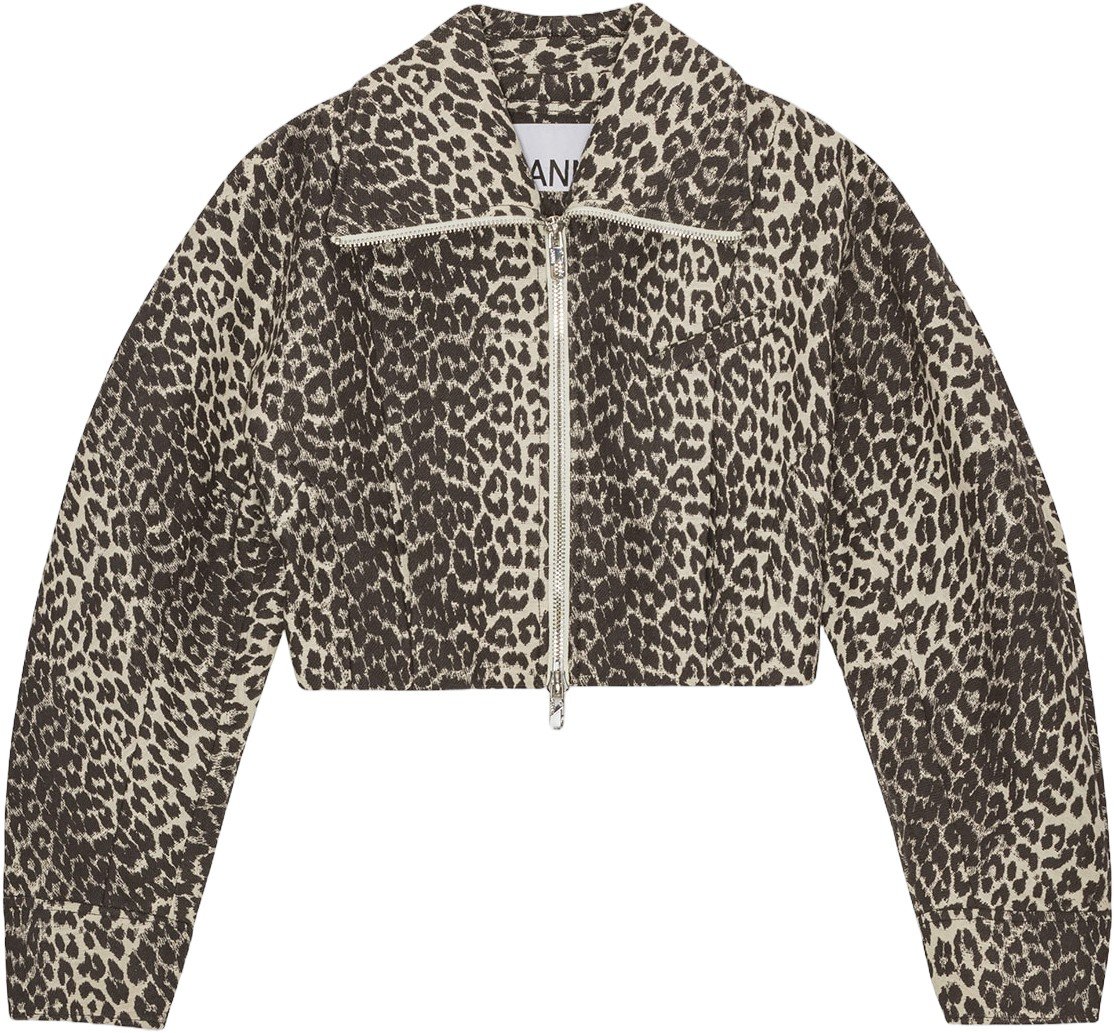 Cotton Tweed Curve Sleeve Short Jac