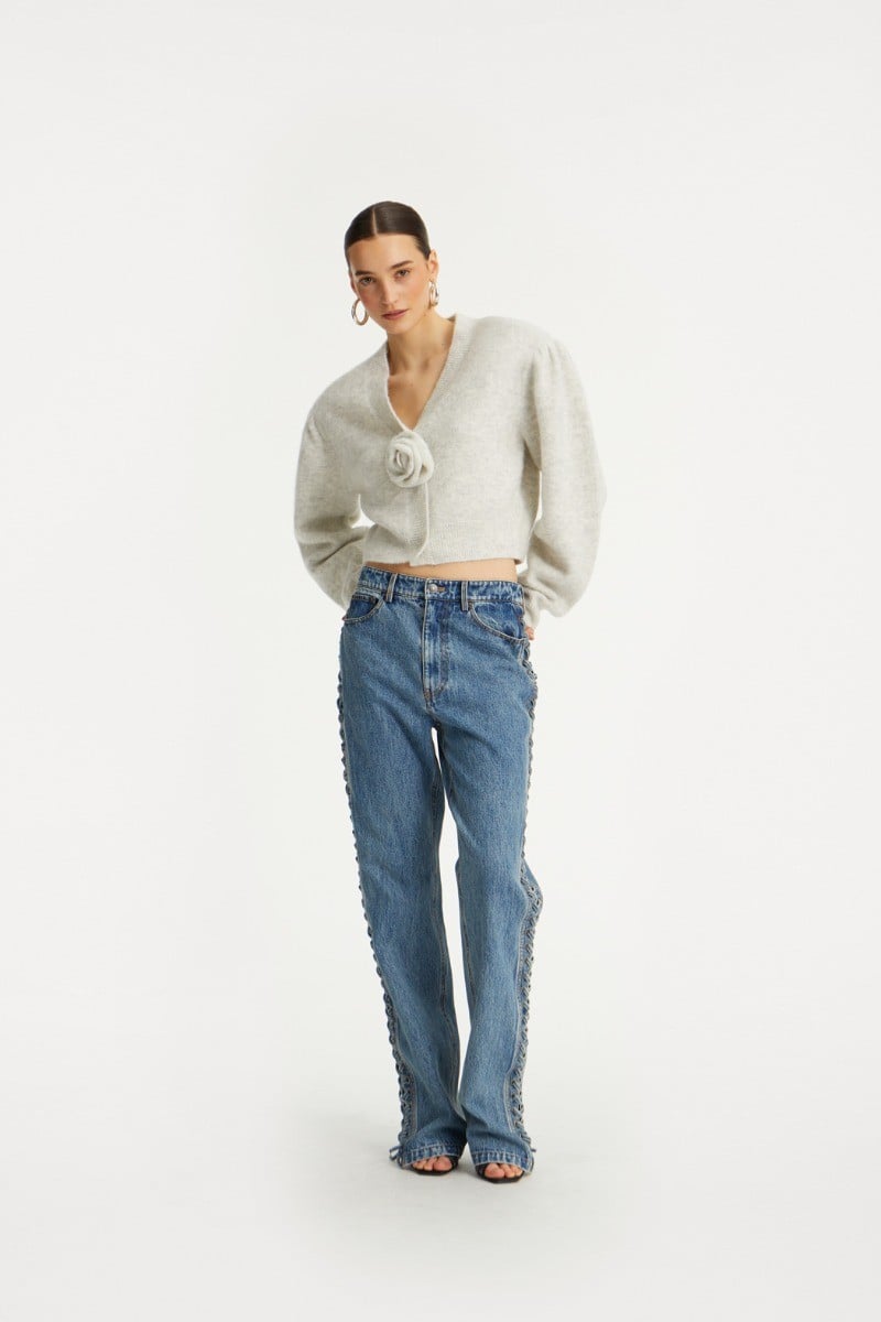 Laced Straight LEG Jeans