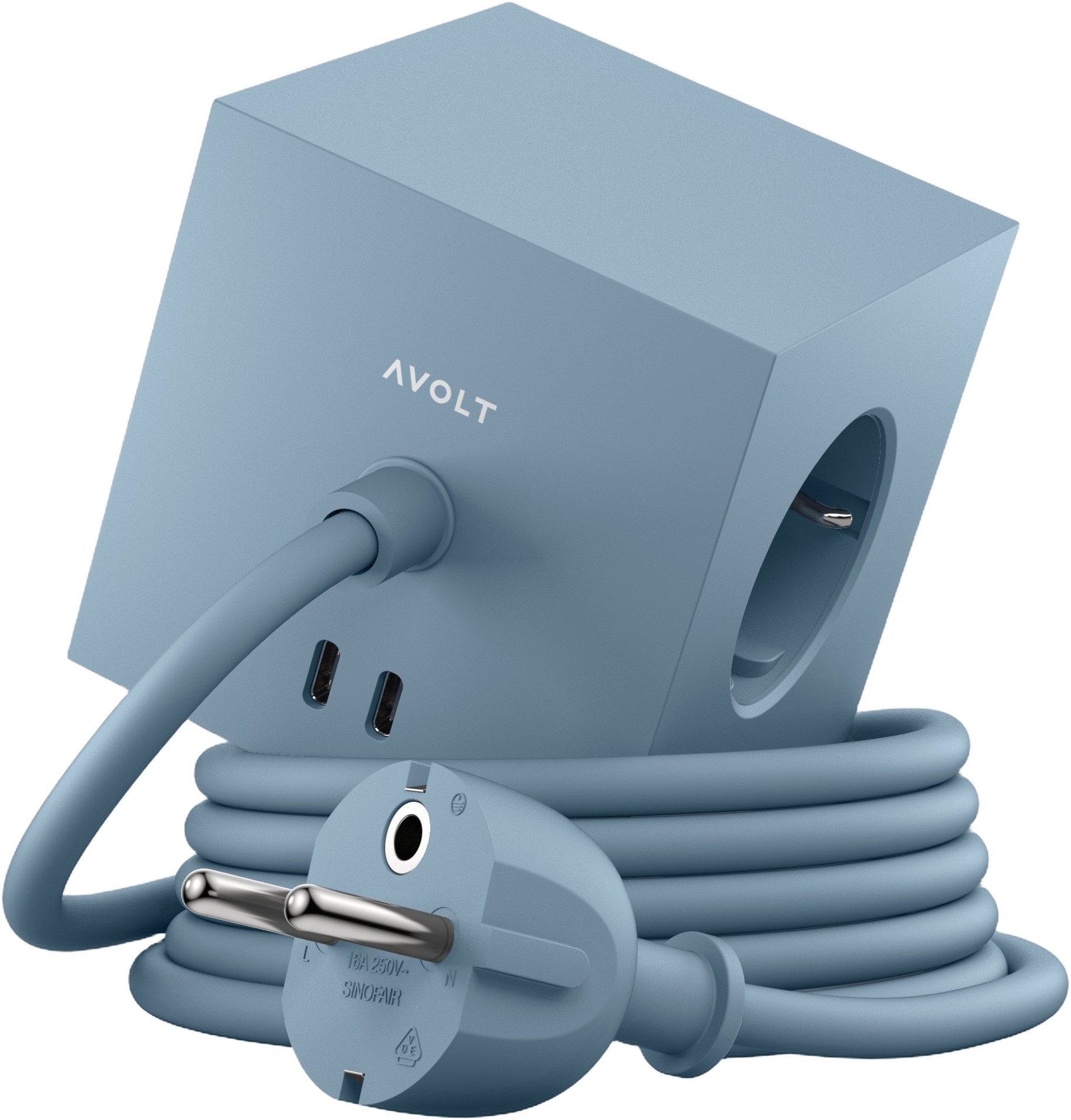 Square 1 Usb-c - 3m F EU - Shark Blue