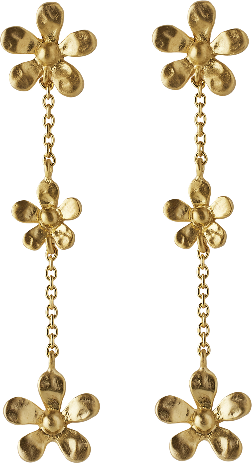 Wild Poppy Earrings Length 48 Mm