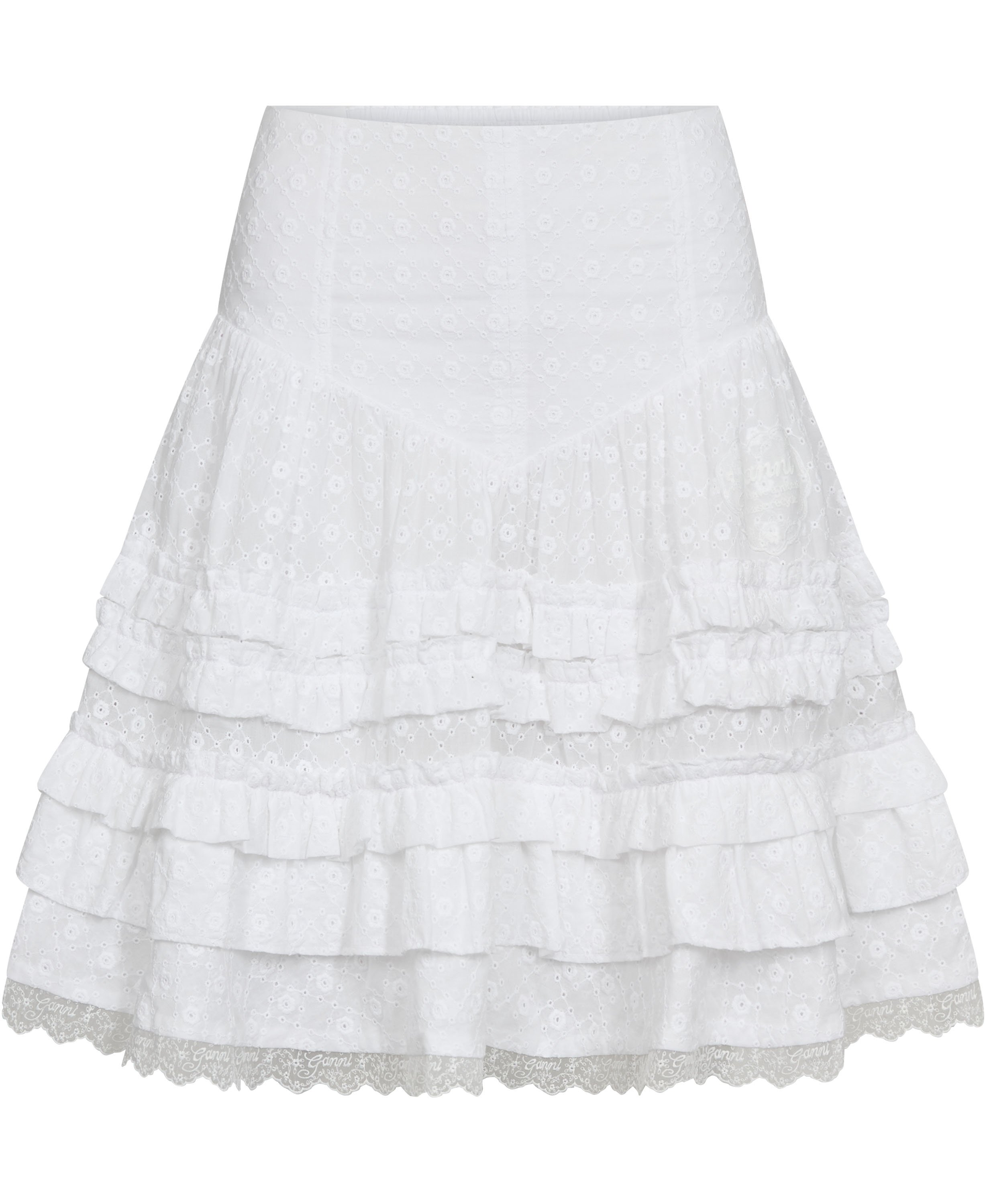 Broderie Anglaise Mini Tiered Frill