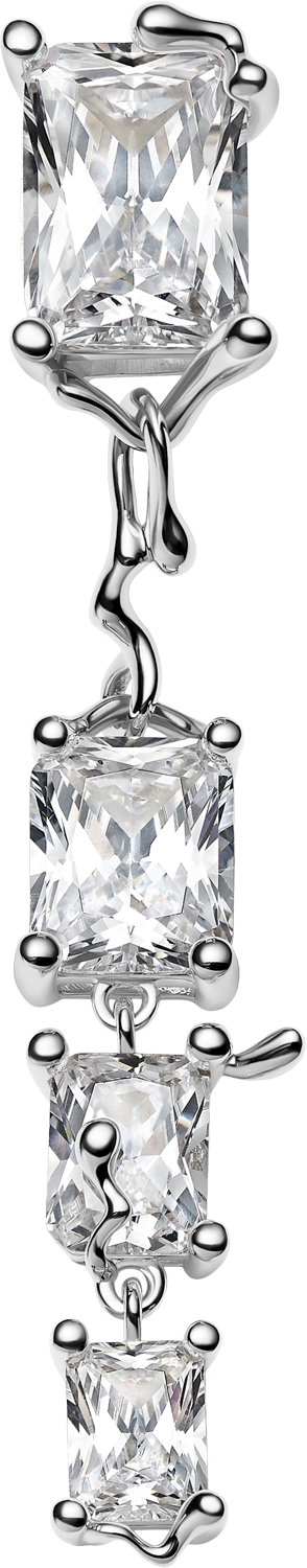 Roppongi Chandelier Earring Silver
